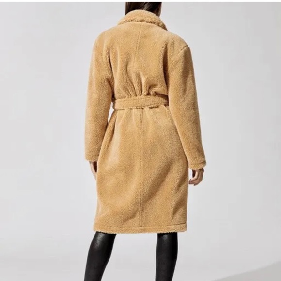 NWT Carbon38 Teddy Trench Coat - S - Roots - Picture 2 of 4